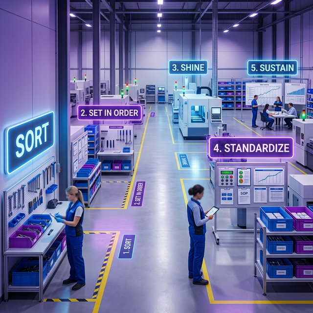 منهجية 5S: الأساس لتحقيق التميز في التصنيع