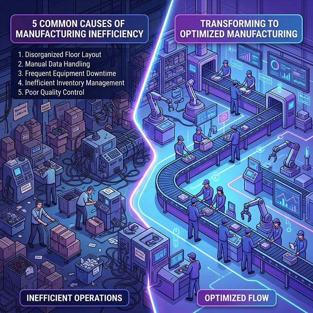 5 Common Causes of Manufacturing Inefficiency