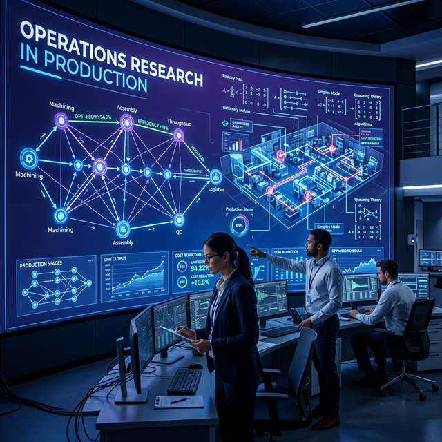 كيف تُحدث بحوث العمليات (Operations Research) ثورة في تحسين أداء المصانع